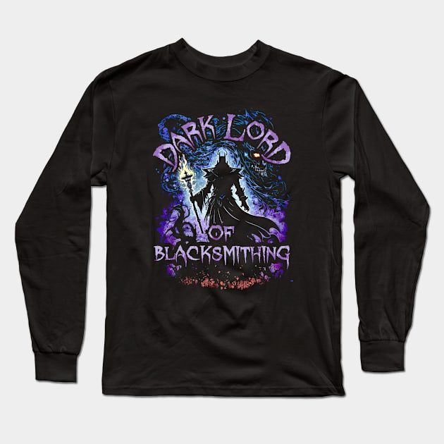 Dark Lord Blacksmithing Long Sleeve T-Shirt by walaodesigns